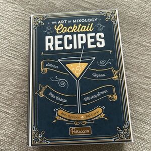 PARAGON The Art of Mixology Cocktail Recipes - Black and Gold